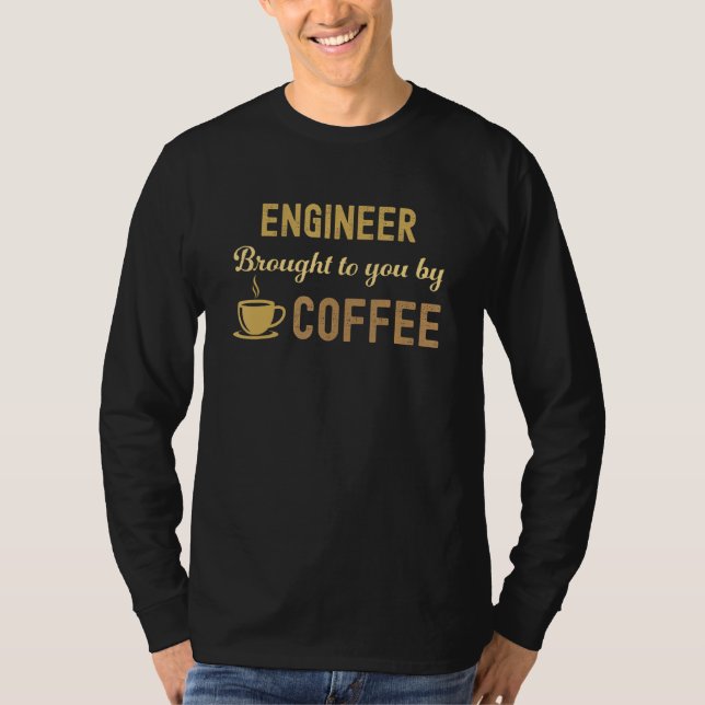 Coffee Loving Engineer Busy Exhausted  Cute T Shirt (Framsida)