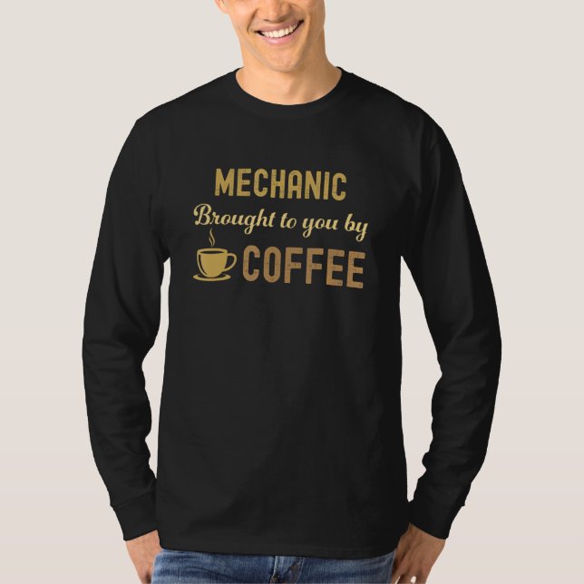 Coffee Loving Mechanic Busy Exhausted  Cute T Shirt (Framsida)