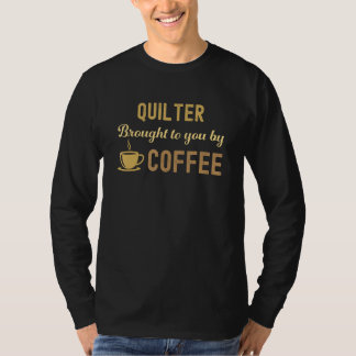 Coffee Loving Quilter Busy Exhausted  Cute T Shirt