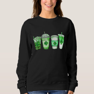 Coffee Lucky Latte Grönt St. Patrick's Day Irish S T Shirt
