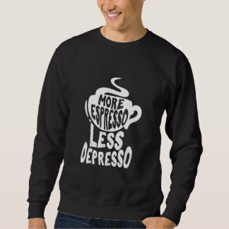 Coffee Maker Merch More Espresso Less Depresso, Co Lång Ärmad Tröja