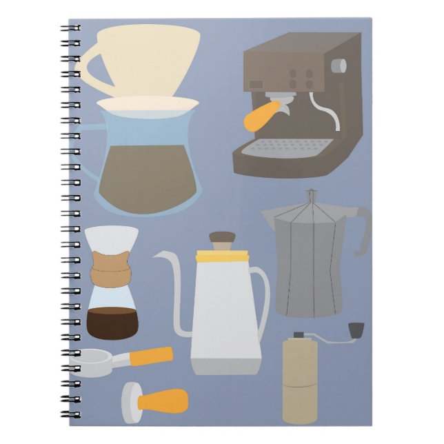 Coffee Maker Tools Anteckningsbok (Framsidan)