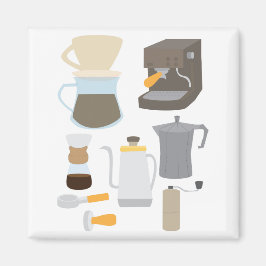 Coffee Maker Tools Magnet
