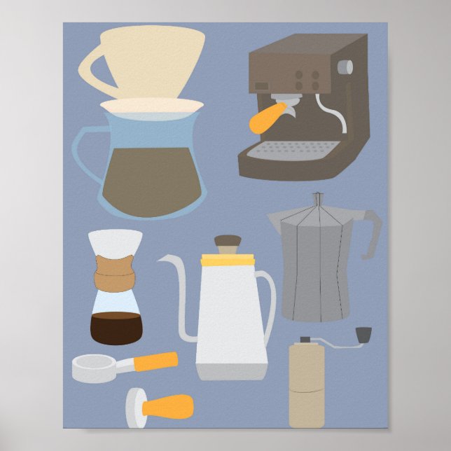 Coffee Maker Tools Poster (Framsidan)