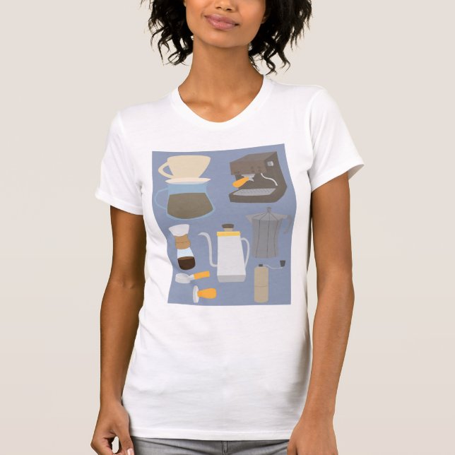 Coffee Maker Tools T Shirt (Framsida)