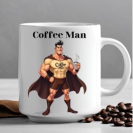 COFFEE MAN BREAK TIME LUNNE Novelty Office Gift Kaffemugg