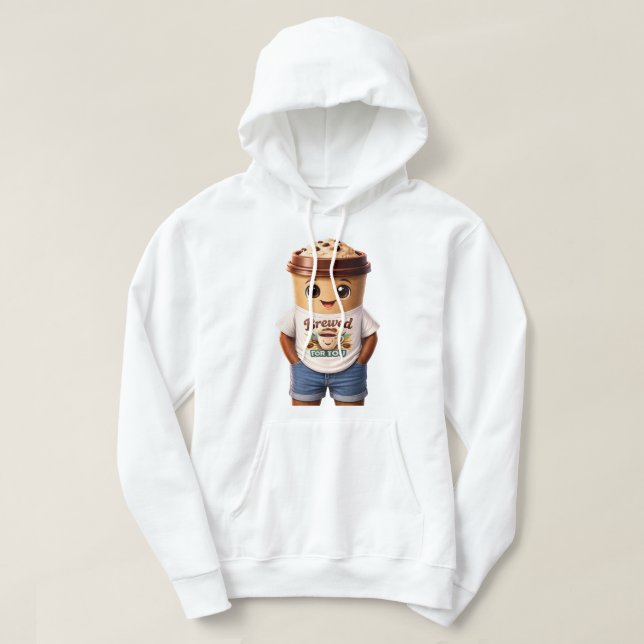 Coffee Man – Fun Design for True Caffeine Kings Hoodie (Design framsida)