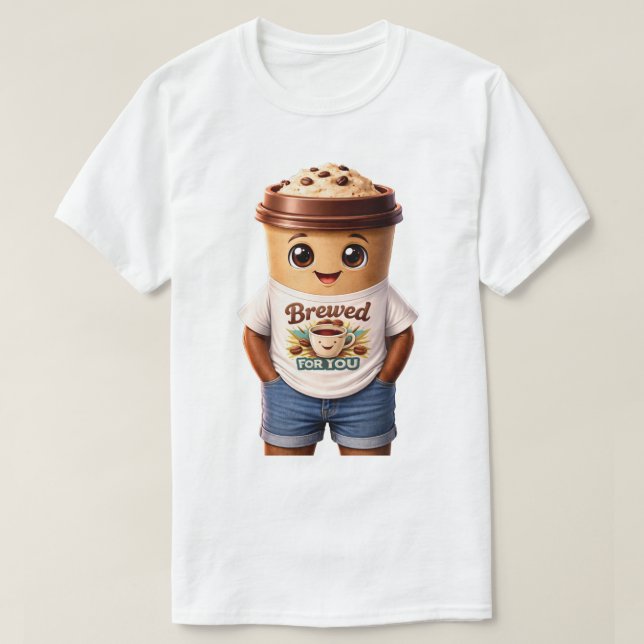 Coffee Man – Fun Design for True Caffeine Kings T Shirt (Design framsida)