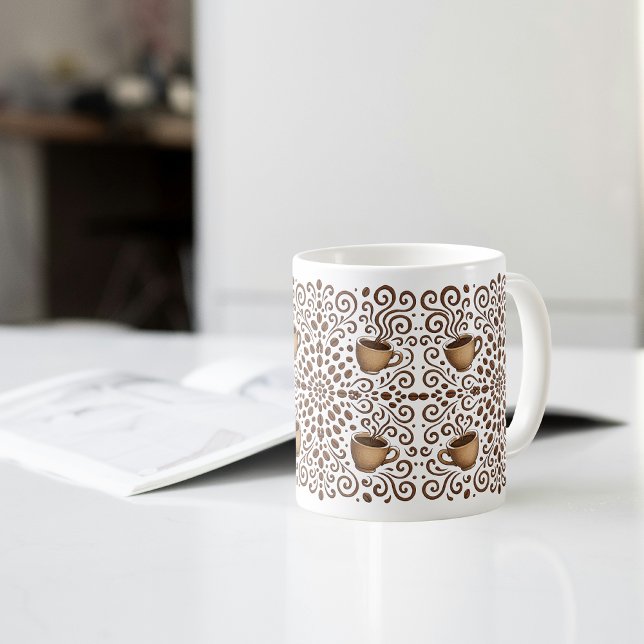 Coffee Mandala Kaffemugg (Skapare uppladdad)