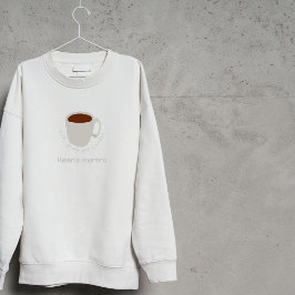 Coffee Mantra-citat - Sött Teckning T Shirt