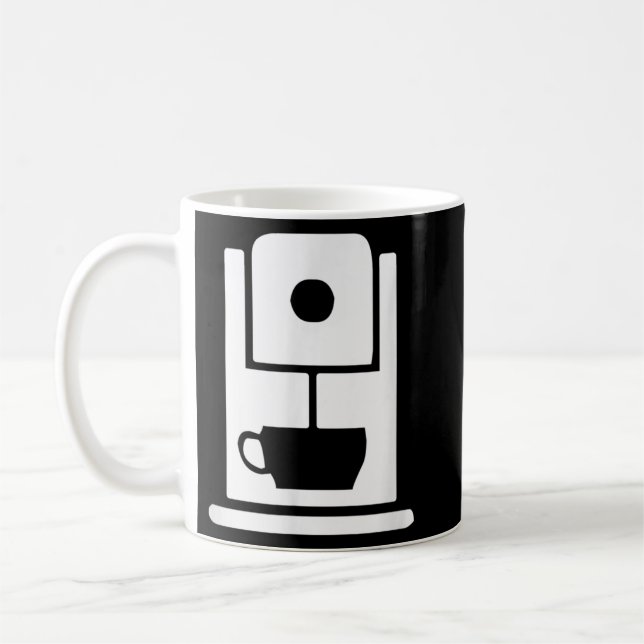 Coffee Maskin Cafe Worker Uniform Kaffemugg (Vänster)