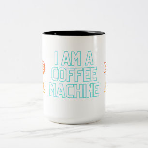 Coffee Maskin Funny Citotes Classic Mugg, 11 oz Två-Tonad Mugg
