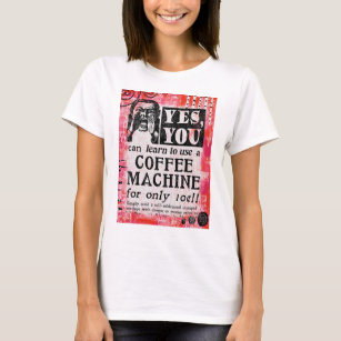 Coffee Maskin - Funny Vintage annons T Shirt