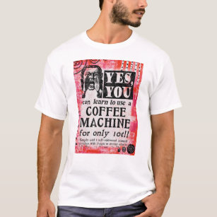 Coffee Maskin - Funny Vintage annons T Shirt