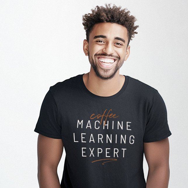 Coffee Maskin Learning Funny T Shirt (Coffee Machine Learning Funny T-Shirt)