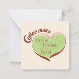 Coffee mates anteckningskort