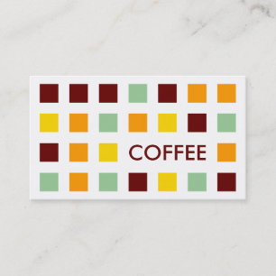 COFFEE (modets kvadrater) Visitkort