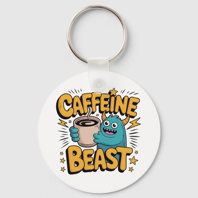 Coffee Monster Nyckelring (Framsida)