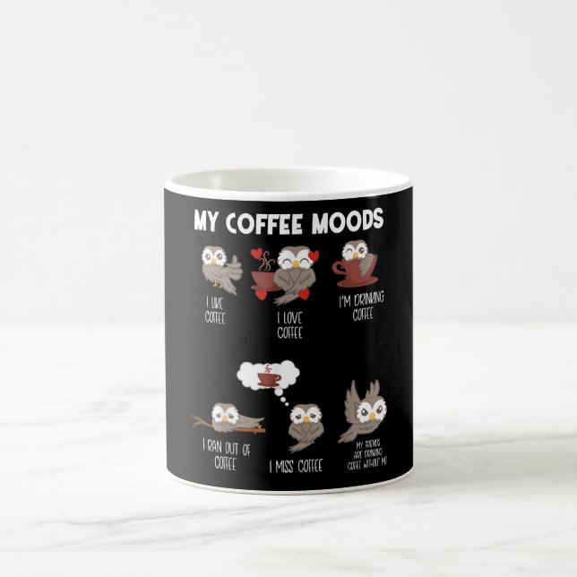 Coffee Moods Uggla Gift Uggla Älskare Coffee Gift Kaffemugg (Center)