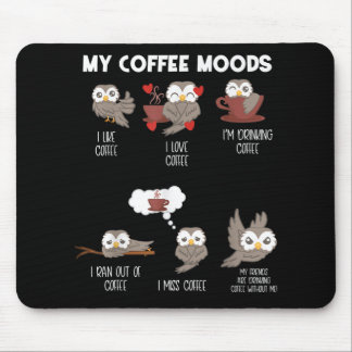 Coffee Moods Uggla Gift Uggla Älskare Coffee Gift Musmatta