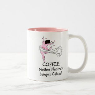 COFFEE: Mor Nature's Jumper Cables! DIVA Två-Tonad Mugg