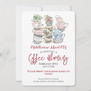 Coffee Morgons Fundraiser Inbjudningar