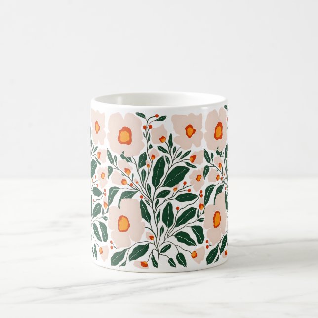 Coffee Mug  Aesthetic Flower Kaffemugg (Center)