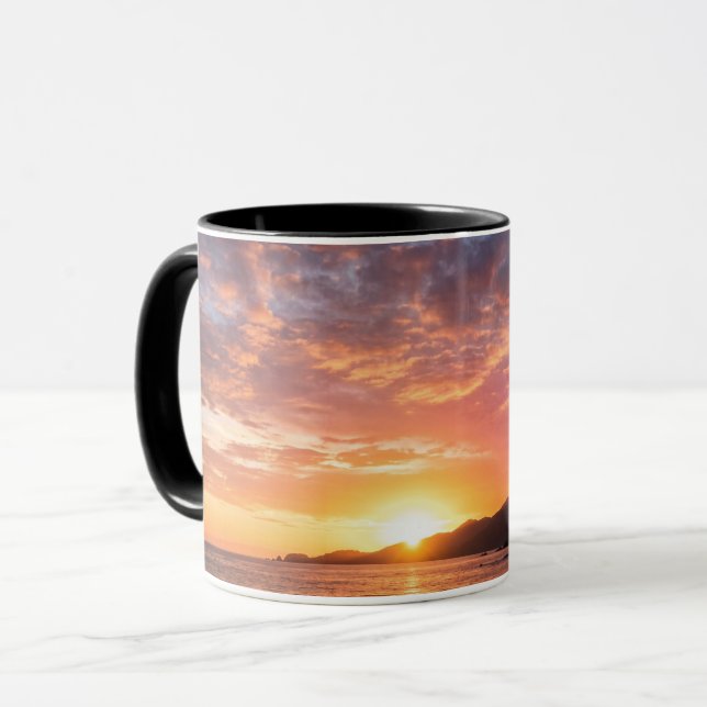 Coffee Mug Beautiful Sunset Landscape Beach View Mugg (Framsida vänster)