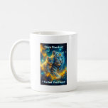 Coffee Mug - Cosmic Tiger Mother and Cub Kaffemugg<br><div class="desc">From stardust, I called you home, across dimensions. This radiant cosmic painting captures the sacred bond between a mother and her child. The sacred jewelry honors lineage, protection, and the soul contract of motherhood. This piece speaks of power, tenderness, and the ancient mystery of maternal creation — where mother becomes...</div>