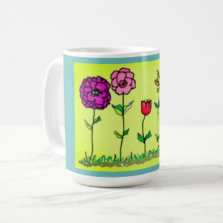 Coffee Mug - Digital Flowers Kaffemugg