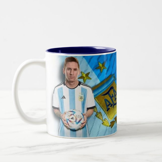 Coffee mug Messi mug Två-Tonad Mugg (Vänster)