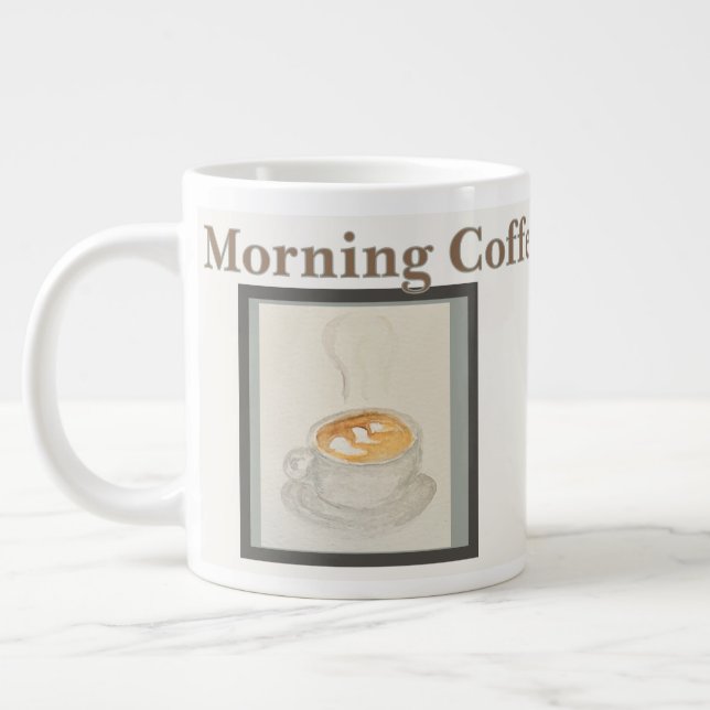 Coffee Mug: Morning Coffee Time Jumbo Mugg (Vänster)