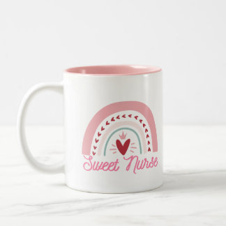 Coffee Mug, Nurse Thank You Mug, Appreciation Gift Två-Tonad Mugg