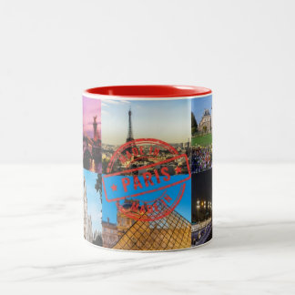 Coffee Mug Paris France Två-Tonad Mugg