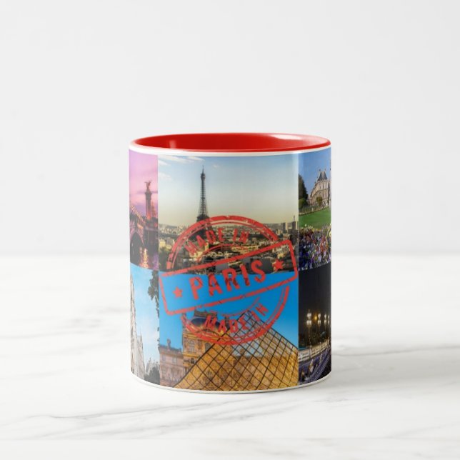 Coffee Mug Paris France  Två-Tonad Mugg (Center)
