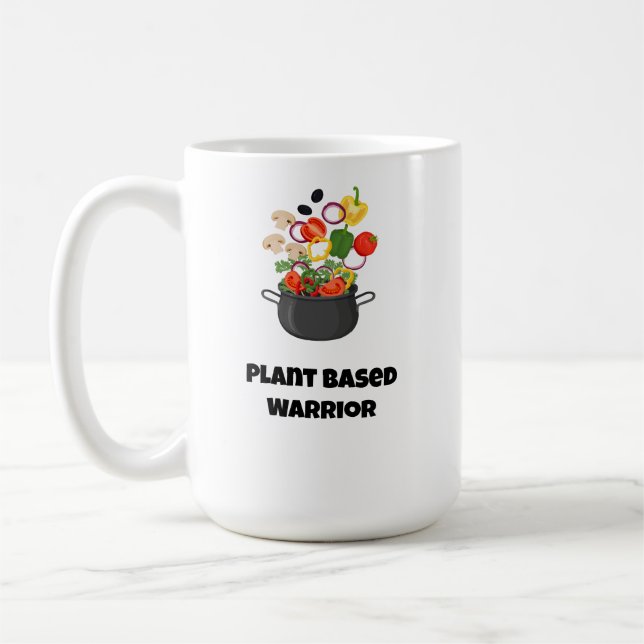 Coffee mug - Plant based warrior Kaffemugg (Vänster)