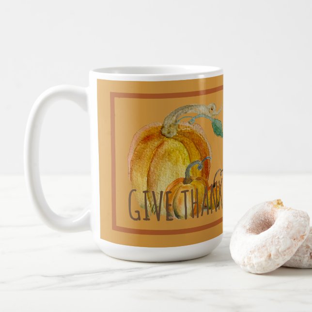 Coffee Mug: Pumpkin Harvest Blessing Kaffemugg (Med munk)