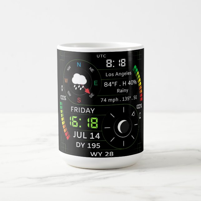 Coffee Mug with a Humorous Digital Design Kaffemugg (Center)