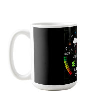 Coffee Mug with a Humorous Digital Design