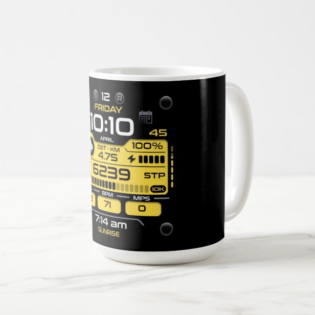 Coffee Mug with a Humorous Digital Design Kaffemugg (Framsida höger)