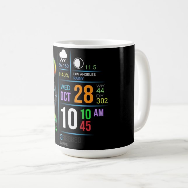 Coffee Mug with a Humorous Digital Design Kaffemugg (Framsida höger)