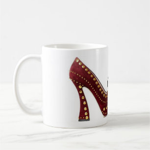 Coffee Mugg Cinderella Red Shoes Citote Tea Kopp