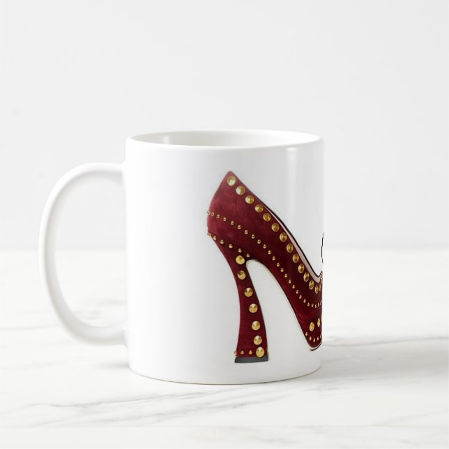 Coffee Mugg Cinderella Red Shoes Citote Tea Kopp (Vänster)