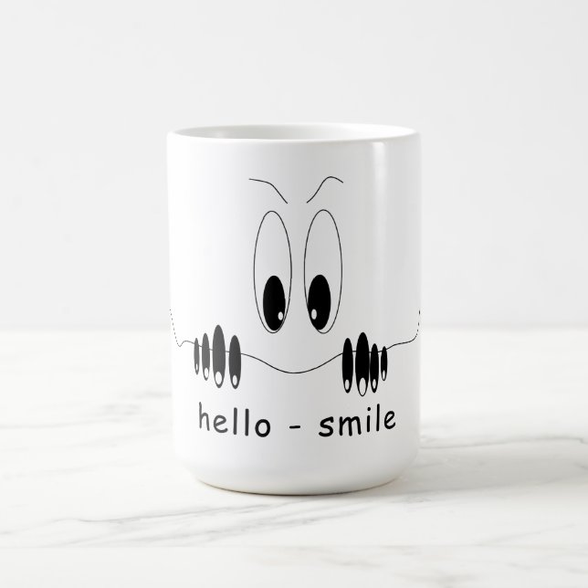 Coffee Mugg Curiosity Ögon - sjömil (Center)