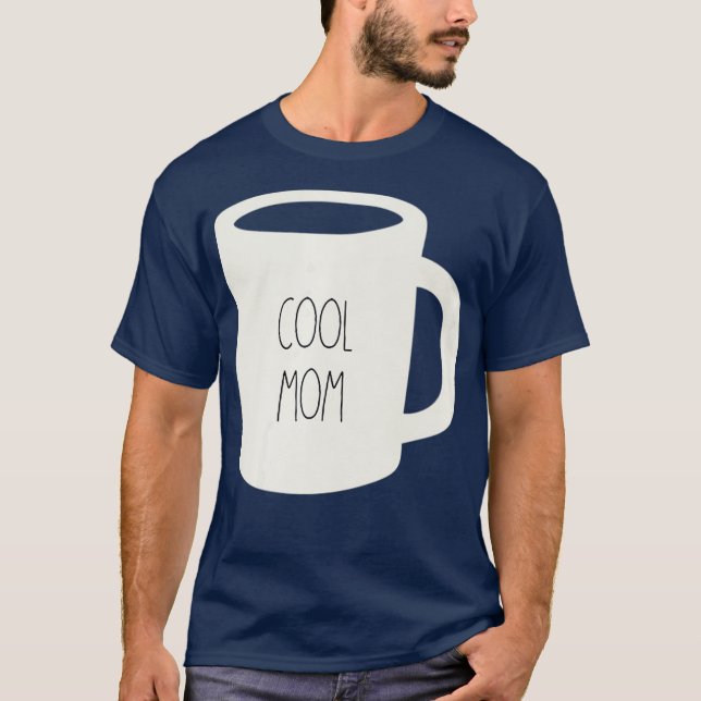 Coffee Mugg Dunn Pottery Funny Coola Mamma T Shirt (Framsida)