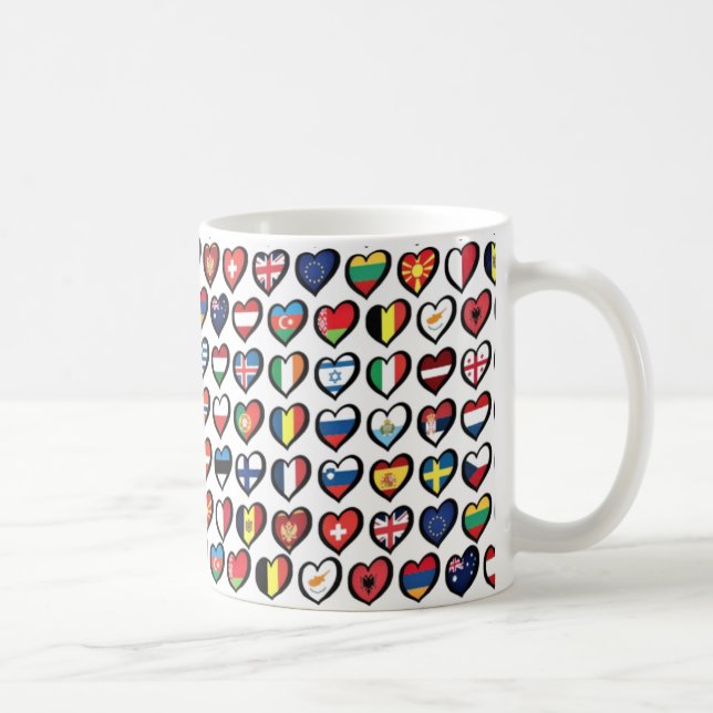 Coffee Mugg Eurovision Flaggor Accent Coffee Mugg  (Höger)
