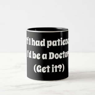 COFFEE MUGG FÖR MÄNNISKOR UTAN PATIENCE FUNNY GIFT