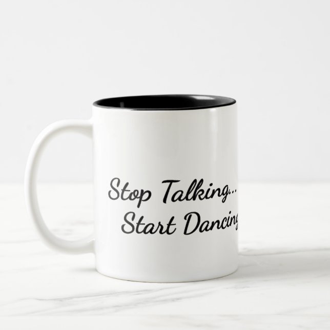 Coffee Mugg sluta prata och börja dansa (Vänster)