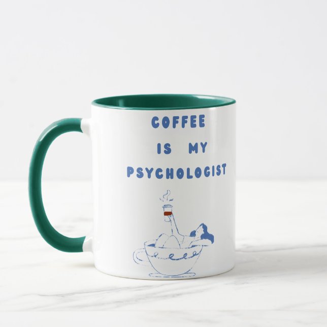 Coffee, My Quiet Therapist Mugg (Vänster)
