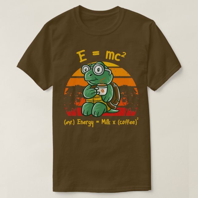 Coffee Nerd Math Formula Teacher Coffee Mugg Funny T Shirt (Design framsida)